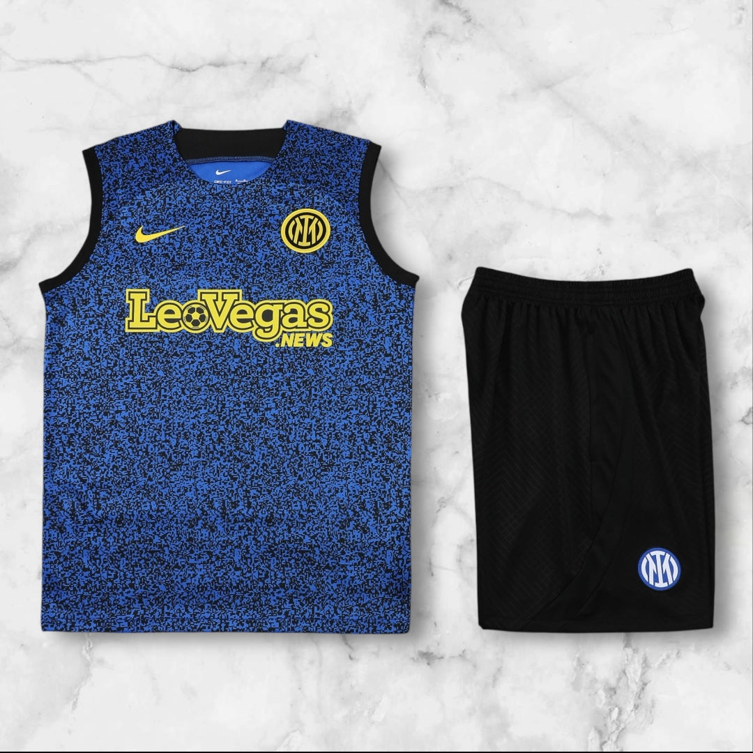 Inter Milan LeoVegas Blue Vest Set