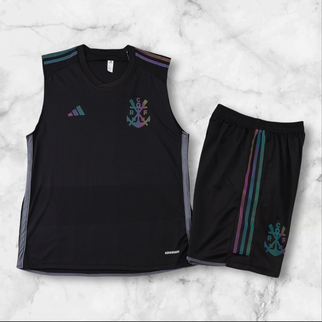 Flamengo Black Vest Set