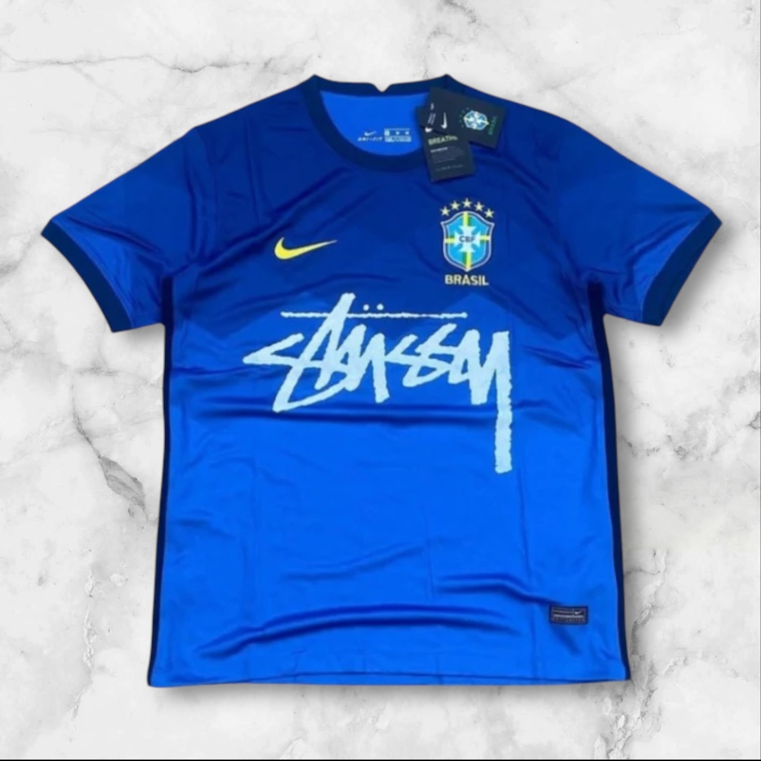 Stussy x Brazil Blue T-Shirt