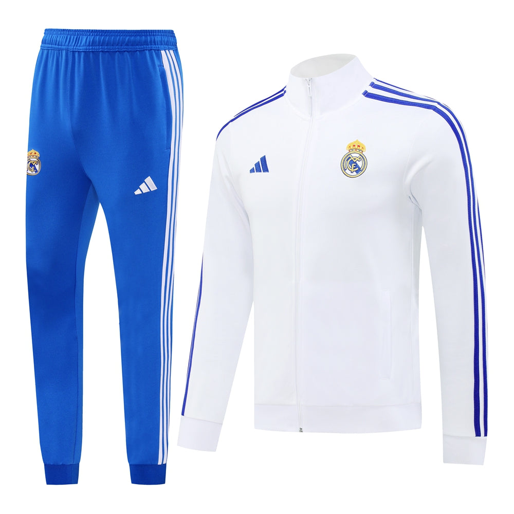 Real Madrid Tracksuit White Set