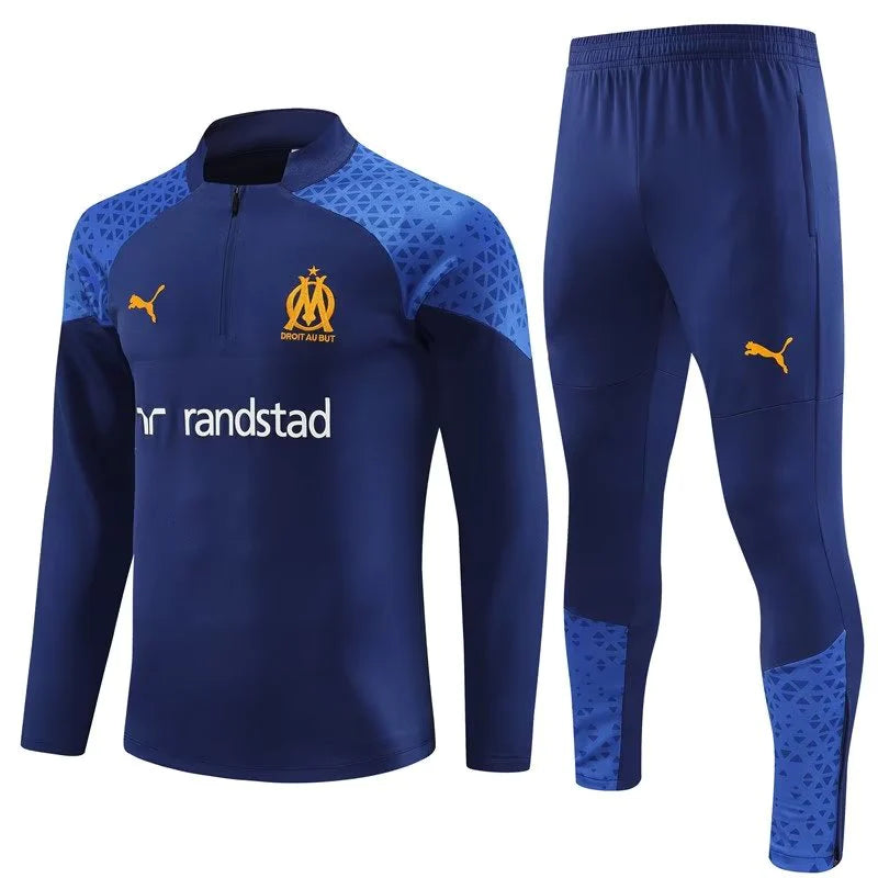 Olympique Marseilles Tracksuit Dark Set