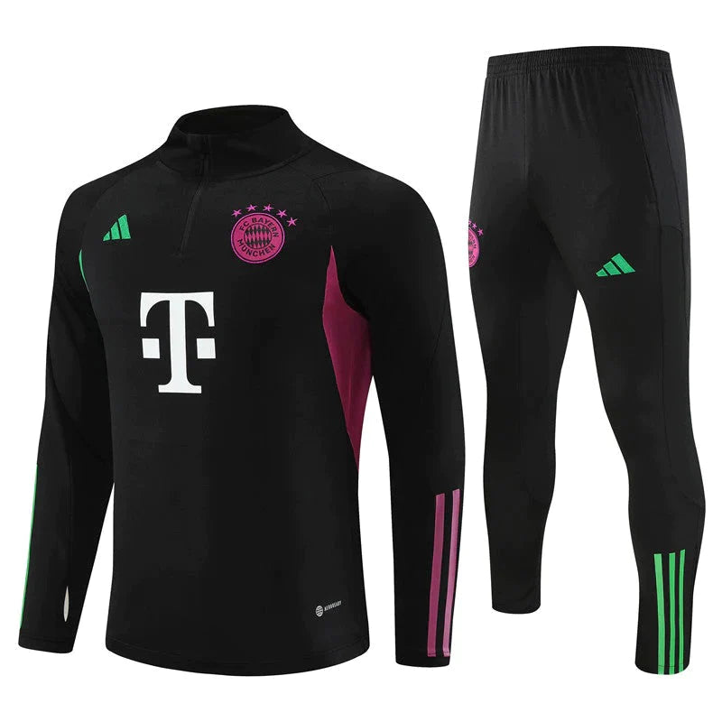 FC Bayern Munchen Tracksuit Black Set
