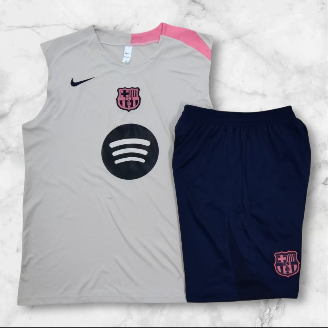 Barcelona Grey/Pink Vest Set