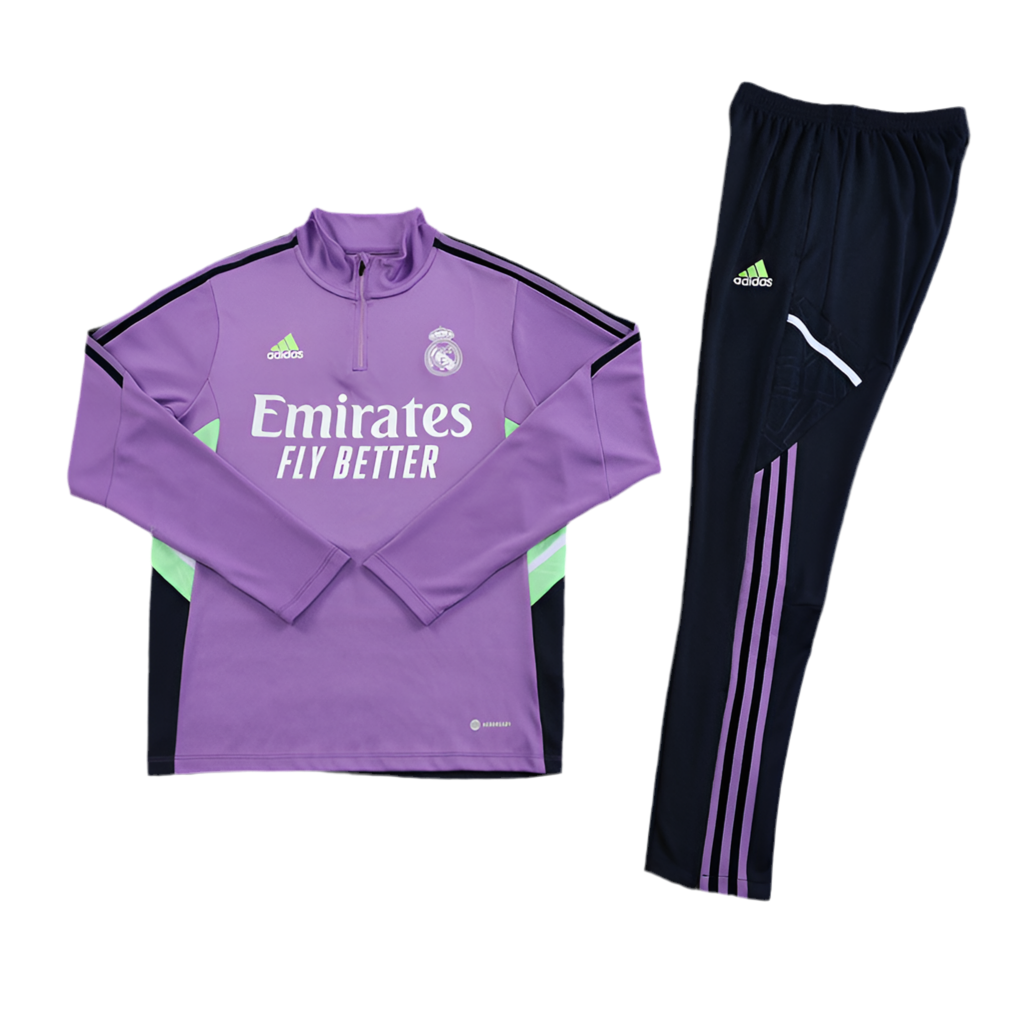Real Madrid Tracksuit Purple Set