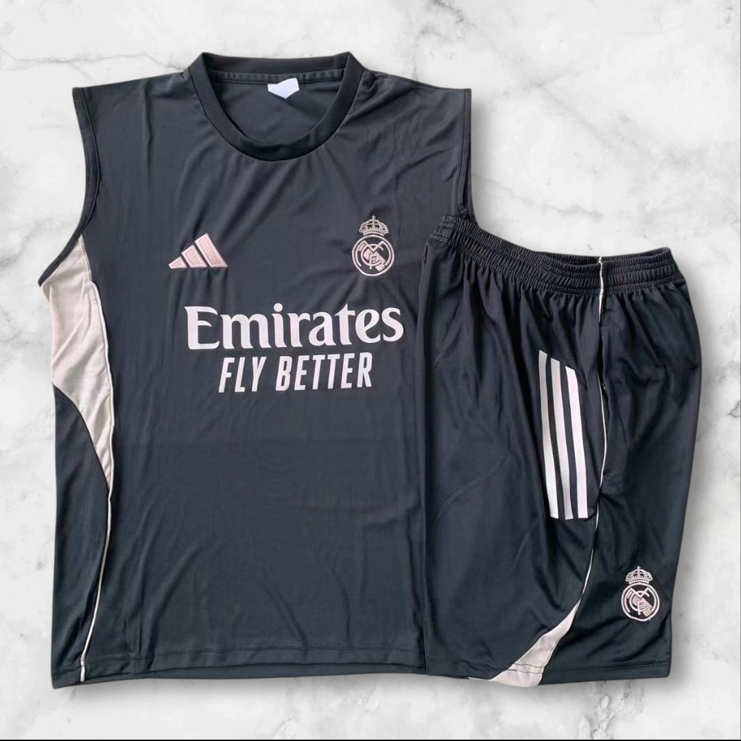 Real Madrid Grey Vest Set