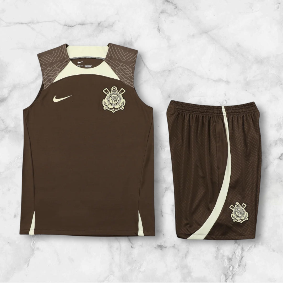 Brown Corinthians Vest Set