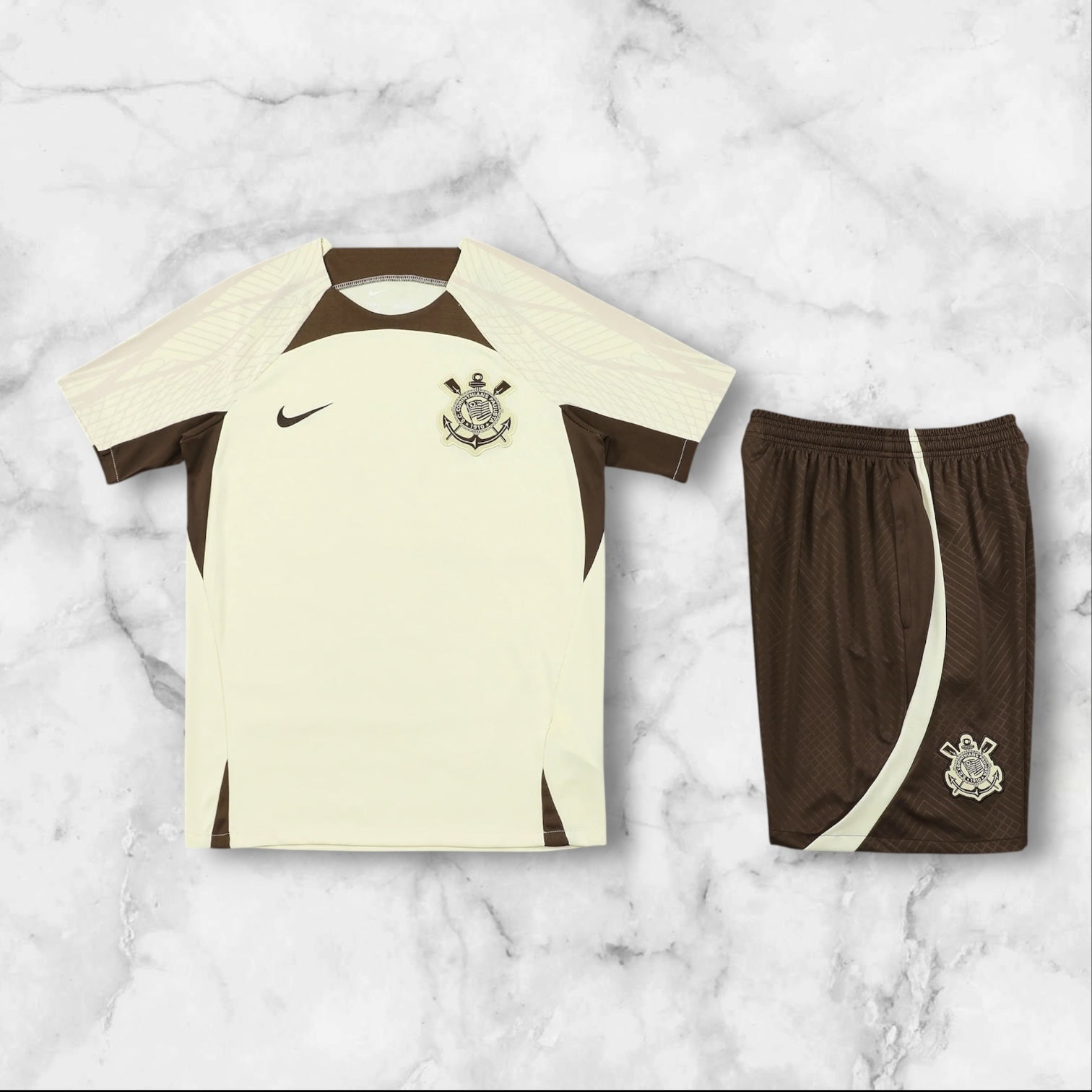 Cream Corinthians Shirt Set